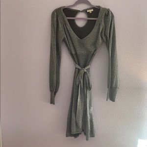 Sean John Long Sleeve Silver Dress